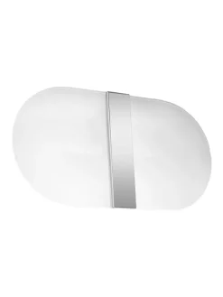 Wandleuchte ELVIRA  Chrom Weiß (L)35cm (B)5cm (H)18