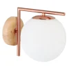 Wandleuchte in Kupferfarben - (B)19,5 x (H)22 x(T)28 cm