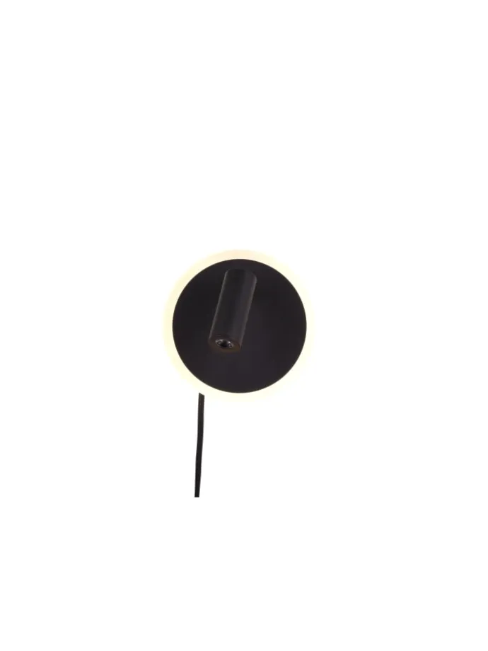 Wandleuchte JORDAN in schwarz matt