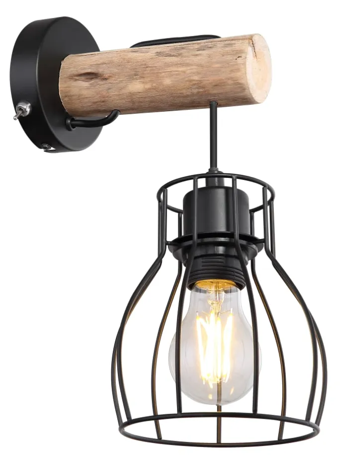 Wandleuchte "MINA" in black