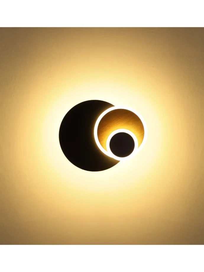Wandleuchte "ODONELL" in black