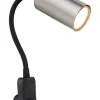 Wandleuchte "Robby" in Schwarz/ Silber - (B)32 x (H)43 cm
