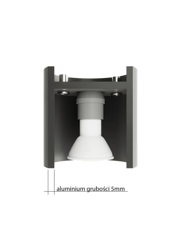 Wandleuchte RODA in Weiß aluminium Ø runde Lampe loft G9 LED NICE LAMPS
