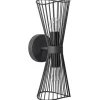 Wandleuchten PARADA in Schwarz - (W) 15 x (H) 41 x (L) 17 cm