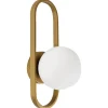 Wandleuchten VARDI in Gold/Weiß - (W) 15 x (H) 40 x (L) 18 cm