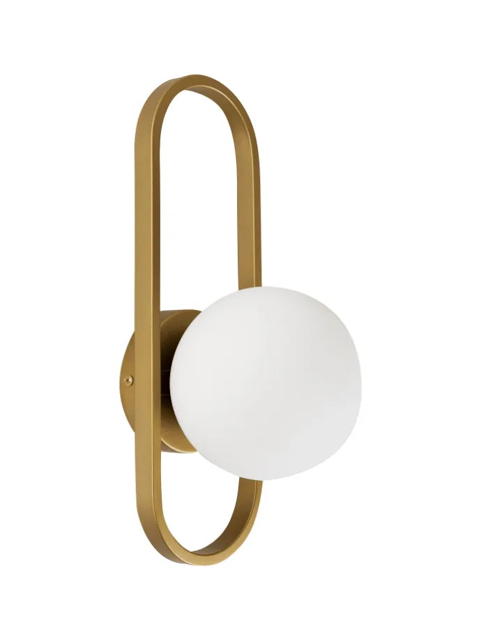 Wandleuchten VARDI in Gold/Weiß - (W) 15 x (H) 40 x (L) 18 cm