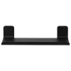 Wandregal "Colar" in Schwarz - (B)30 x (H)5,6 x (T)12,1 cm