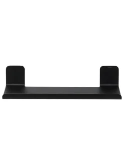 Wandregal "Colar" in Schwarz - (B)30 x (H)5,6 x (T)12,1 cm
