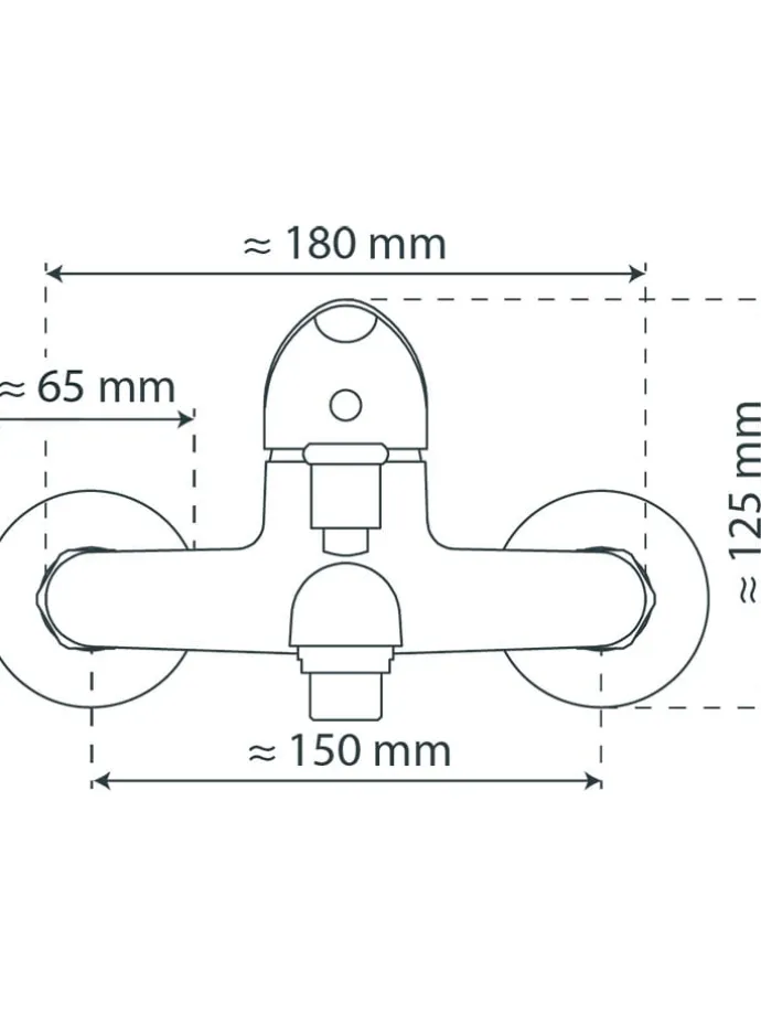Wannenfüllarmatur ''Magna'' in Chrom