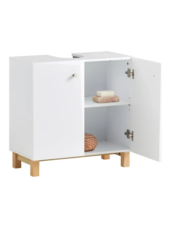 Waschbeckenunterschrank in Weiß - (B)60 x (H)60 x (T)30cm