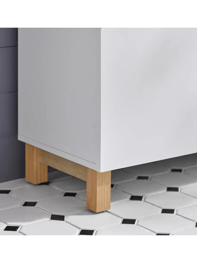 Waschbeckenunterschrank in Weiß - (B)60 x (H)60 x (T)30cm