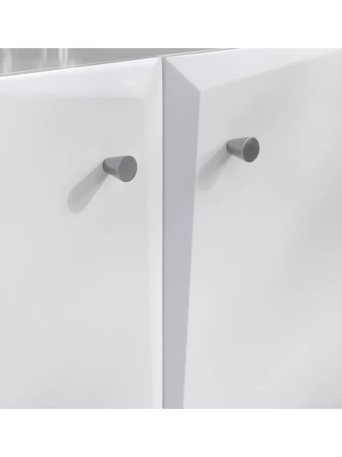 Waschbeckenunterschrank in Weiß - (B)60 x (H)60 x (T)30cm