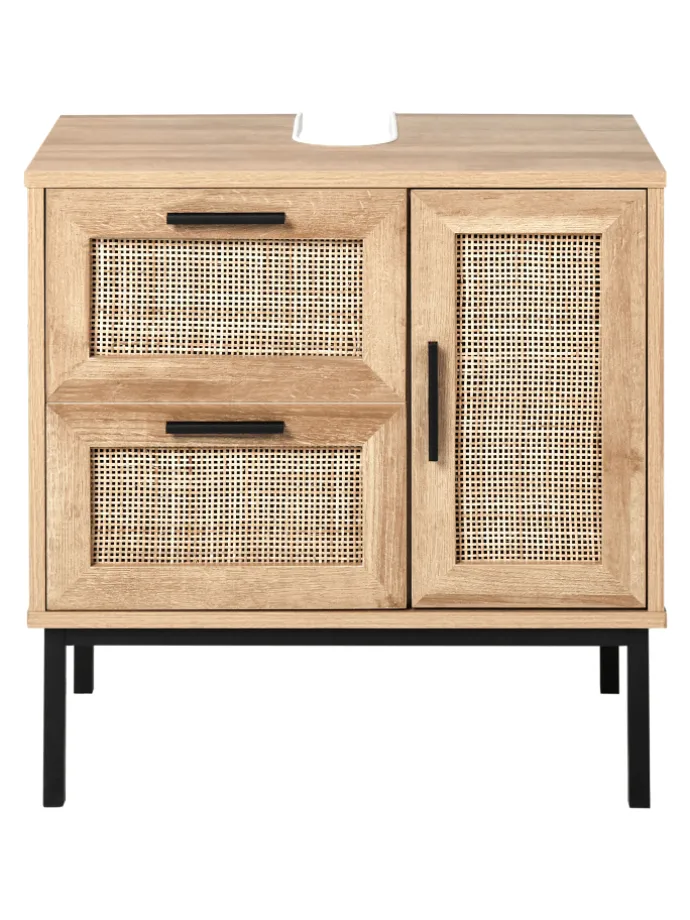Waschbeckenunterschrank ROSELL in /Braun - (W) 60 x (H) 60 x (L) 40 cm