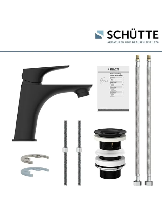 Waschtischarmatur "Boston" in Schwarz