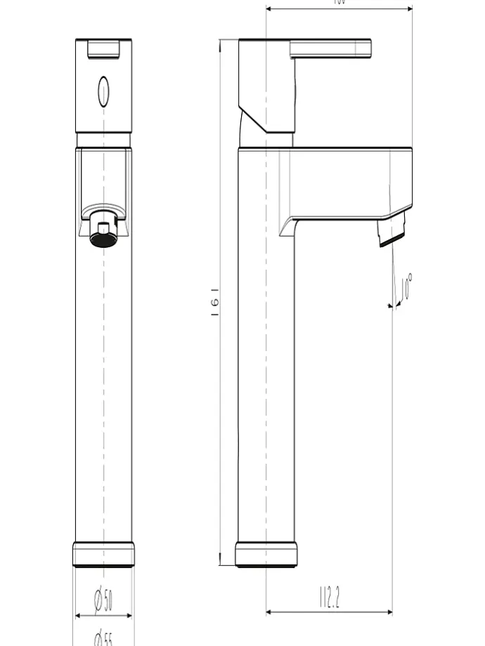 Waschtischarmatur "Elephant" in Kupfer