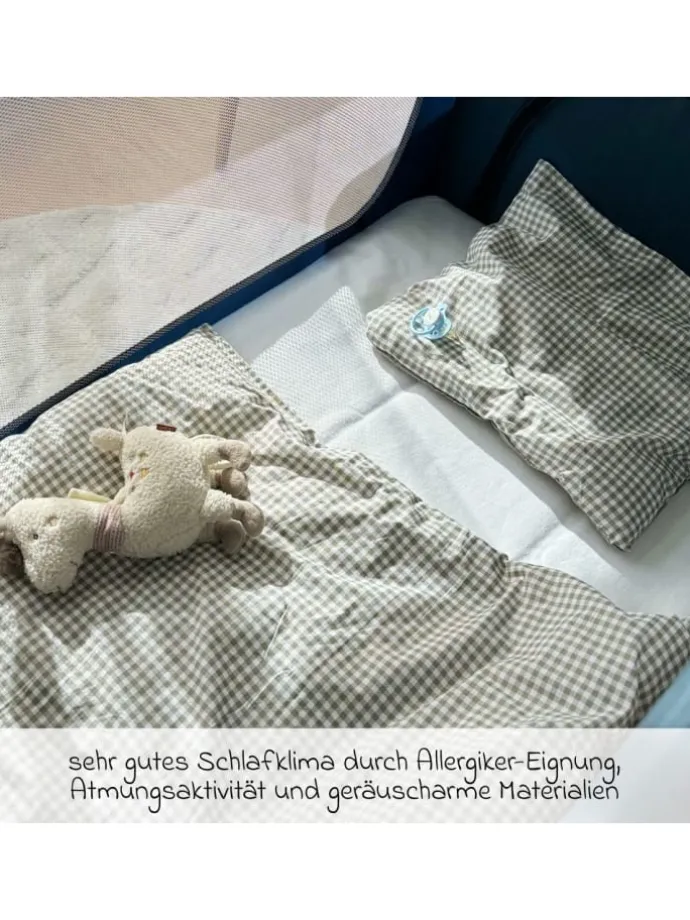 Wasserdichte Betteinlage 60 x 120 cm / Matratzenauflage in weiss