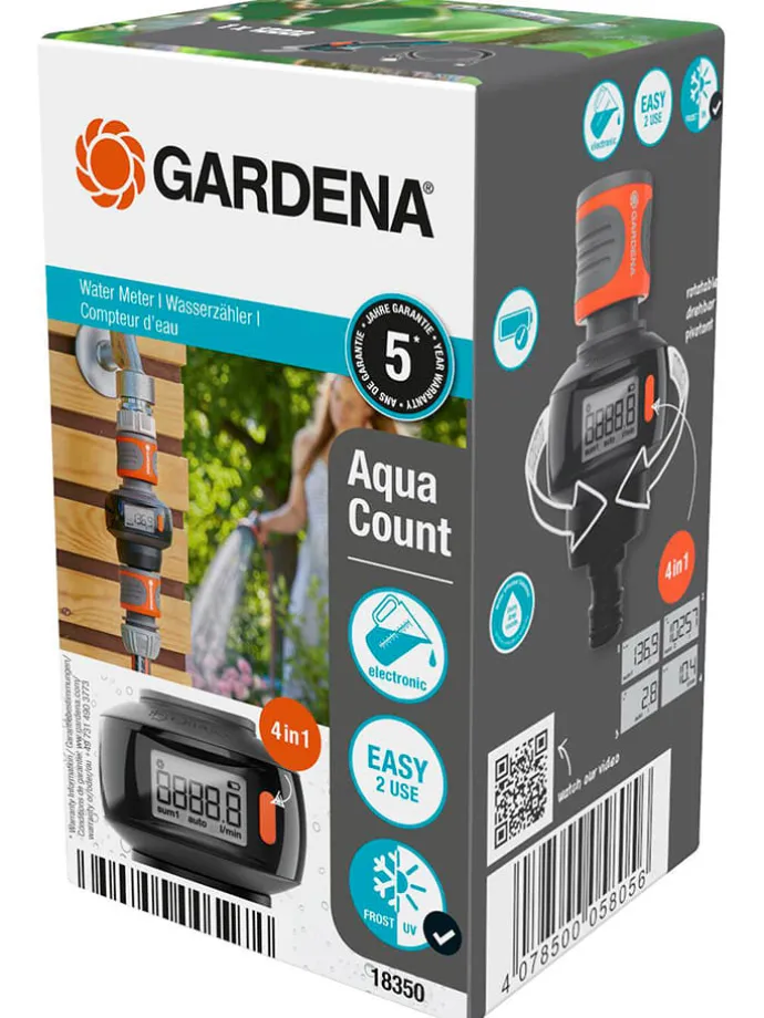Wasserzähler "Aqua Count" in Grau