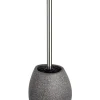 WC-Garnitur in Grau - (B)12,5 x (H)38,5 x (T)12 cm
