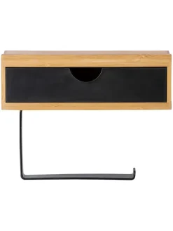 WC-Garnitur in Natur - (B)25,5 x (H)57 x (T)16 cm