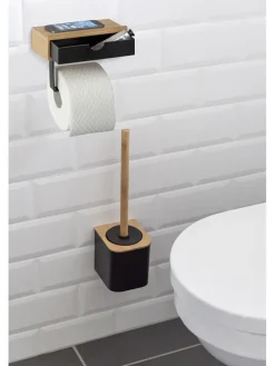 WC-Garnitur in Natur - (B)25,5 x (H)57 x (T)16 cm