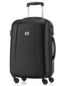 Wedding - Handgepäck-Koffer 4 Doppelrollen Hand Luggage TSA in Schwarz