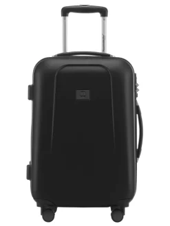 Wedding - Handgepäck-Koffer 4 Doppelrollen Hand Luggage TSA in Schwarz