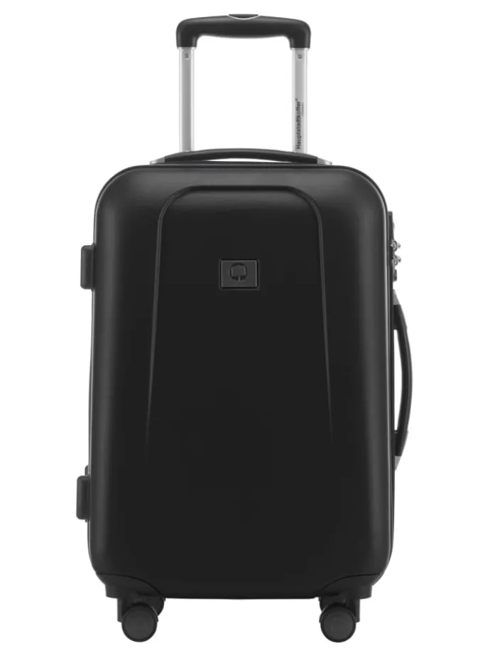 Wedding - Handgepäck-Koffer 4 Doppelrollen Hand Luggage TSA in Schwarz