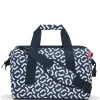 Weekender "Allrounder M" in Dunkelblau/ Weiß - (B)40 x (H)33,5 x (T)24 cm