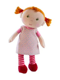 Weiche Stoffpuppe Kuschelpuppe für Kinder ab 6 Monaten 1er-Set in Roya
