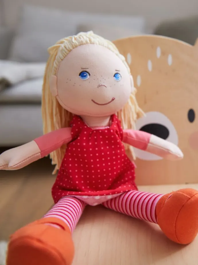 Weiche Stoffpuppe Kuschelpuppe für Kinder ab 6 Monaten 1er-Set in Annelie