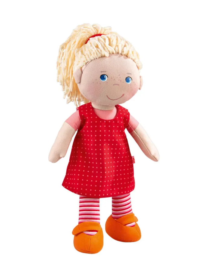 Weiche Stoffpuppe Kuschelpuppe für Kinder ab 6 Monaten 1er-Set in Annelie