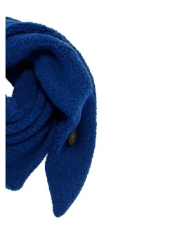 Weicher Strickschal mit Fransen für stilvolle Winterlooks in Blau