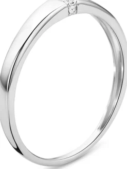Weißgold-Ring mit Diamanten