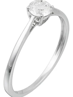 Weißgold-Ring "Solitaire Impérial" mit Diamant
