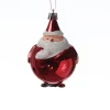 Weihnachtsbaumschmuck Weihnachtsmann bruchfest glänzend H: 9cm in rot