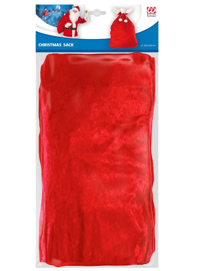 Weihnachtsbeutel in Rot - (B)60 x (H)100 cm