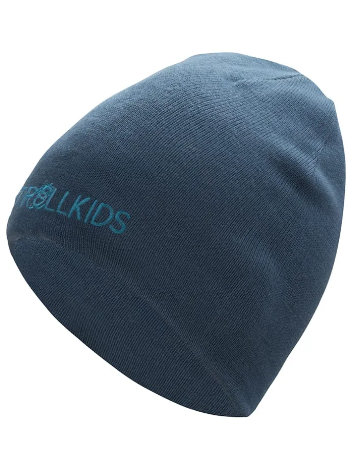 Wende-Beanie "Troll" in Blau/ Dunkelblau