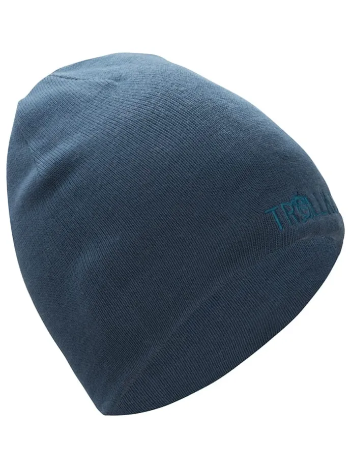 Wende-Beanie "Troll" in Blau/ Dunkelblau