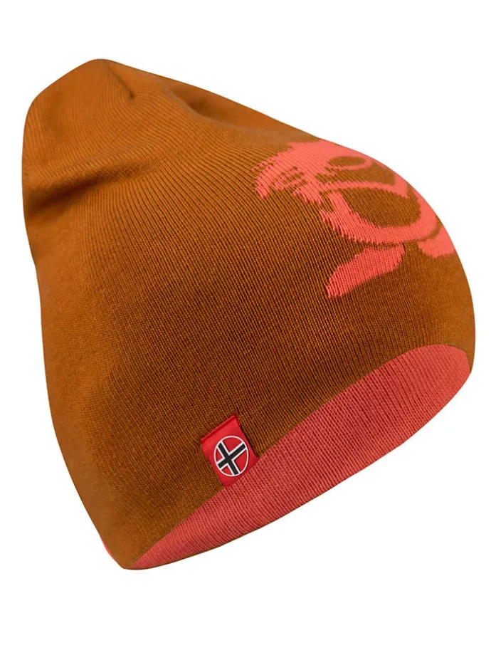 Wende-Beanie "Troll" in Orange