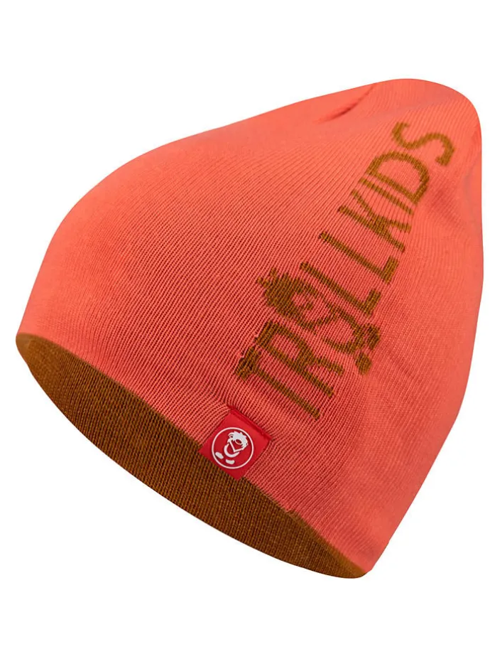 Wende-Beanie "Troll" in Orange