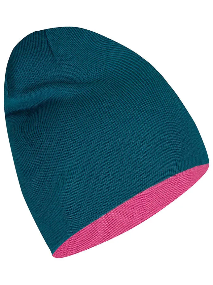 Wende-Beanie "Troll" in Pink/ Türkis
