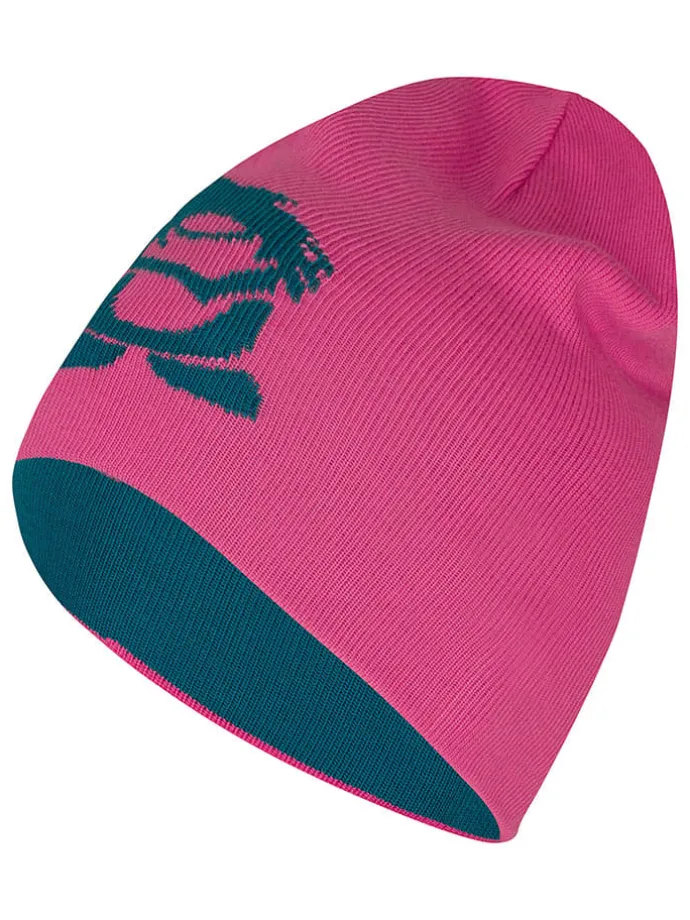 Wende-Beanie "Troll" in Pink/ Türkis
