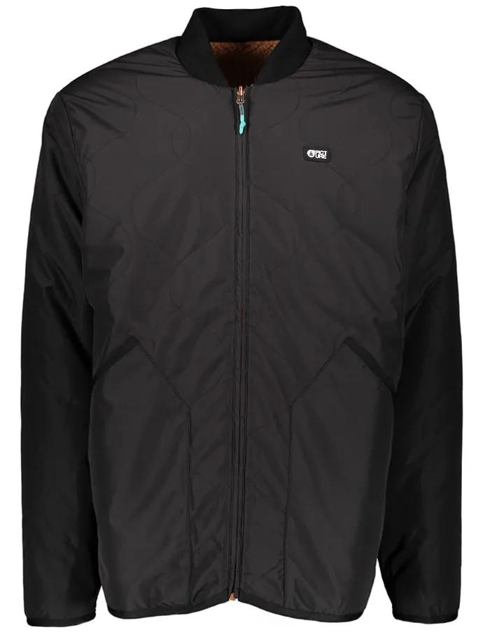 Wende-Funktionsjacke "Hikast" in Schwarz/ Hellbraun
