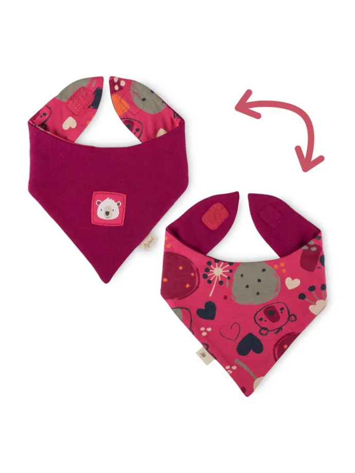 Wendehalstuch Fancy Forest in Pink/Beere