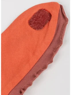 Wendehalstuch Savanne in Rost-Orange/Creme-Braun geringelt
