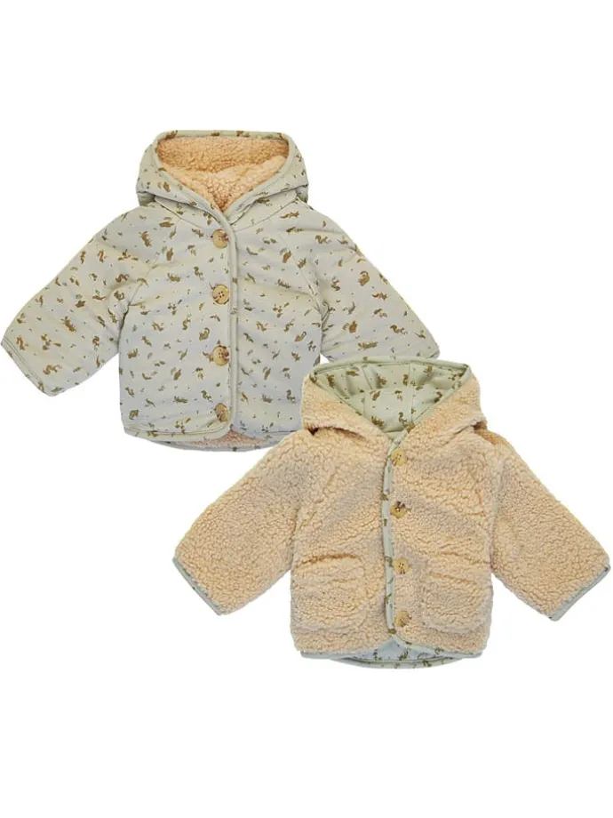 Wende-Jacke "Gelves" in Beige/ Grün