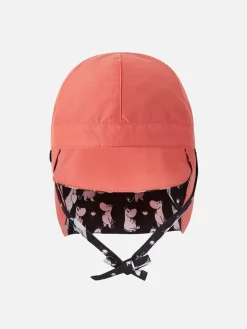 Wende-Schirmmütze mit Nackenschutz "Moomin" in Schwarz/ Pink