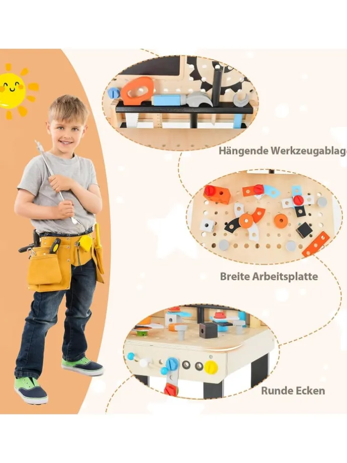 Werkzeugbank in Bunt