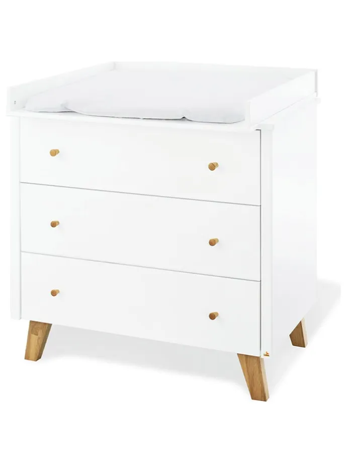 Wickelkommode "Pan" in Weiß - (B)100 x (H)101 x (T)78 cm