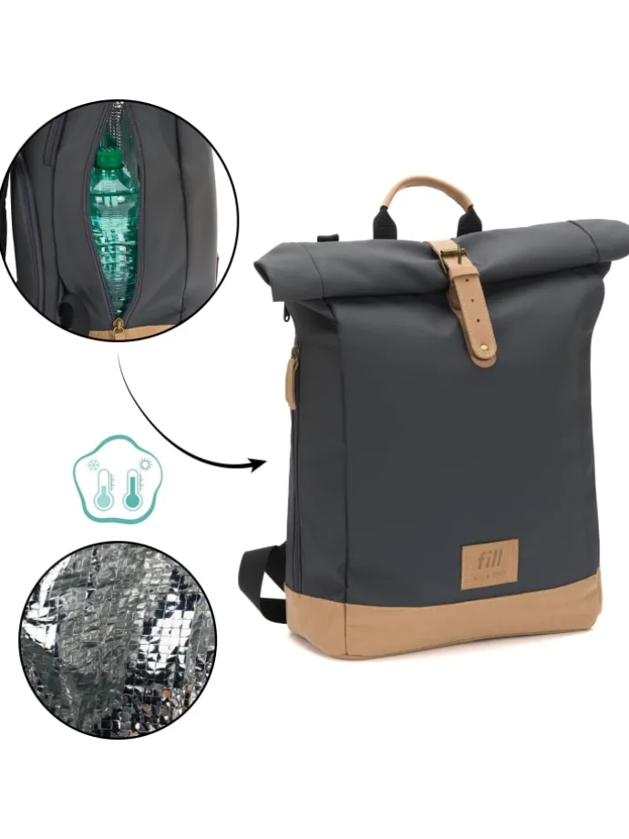Wickelrucksack Berlin in Stone Grey